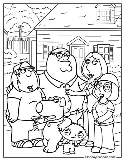 family guy coloring pages|Family Guy Coloring Page